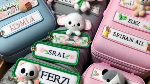 Personalized Embroidered Luggage Labels & Personalized Plush Toys