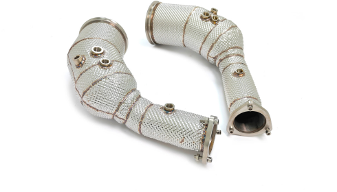 audi rs6 c8 downpipes catless and catted